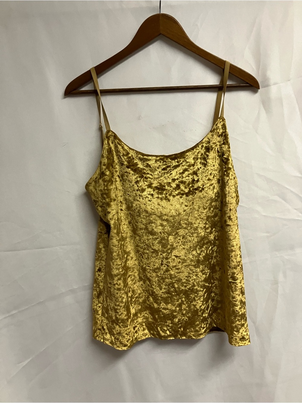 Element Gold Velvet Cami Tank Top
